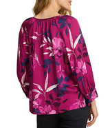 Tommy Bahama Womens Sunset Shimmer 3/4 Sleeve Top