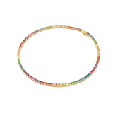 Kurt Geiger Jewel Rainbow Tennis Necklace