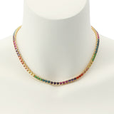 Kurt Geiger Jewel Rainbow Tennis Necklace