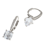 Nadri Modern Love Cubic Zirconia Drop Earrings