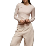 American Eagle Womens AE Long Sleeve Cozy Crew Neck T-Shirt