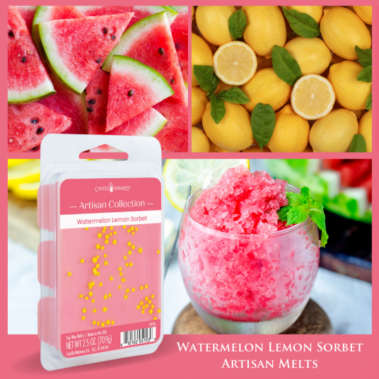 Candle Warmers Etc. Watermelon Lemon Sorbet Artisan Melts - 2.5 oz.