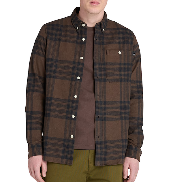 Timberland Mens Midweight Flannel Check Shirt