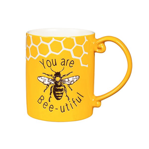 Evergreen You Are Bee-utiful Ceramic Cup - 15 oz.