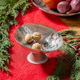 Evergreen Joyful Traditions Holly and Berries Glass Bowl