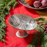 Evergreen Joyful Traditions Holly and Berries Glass Bowl