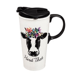 Evergreen Herd That Ceramic Travel Cup with Box - 17 oz.