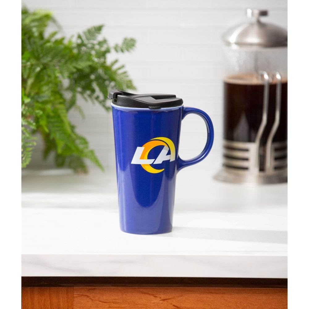 Team Sports America Los Angeles Rams Travel Latte Mug