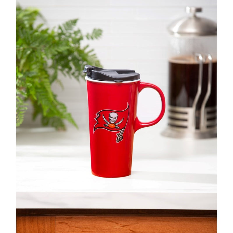 Team Sports America Tampa Bay Buccaneers Travel Latte Mug