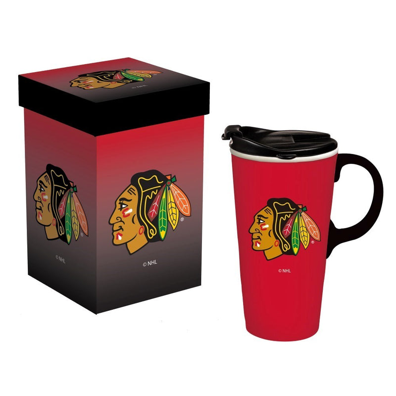 Team Sports America Chicago Blackhawks Travel Latte Mug