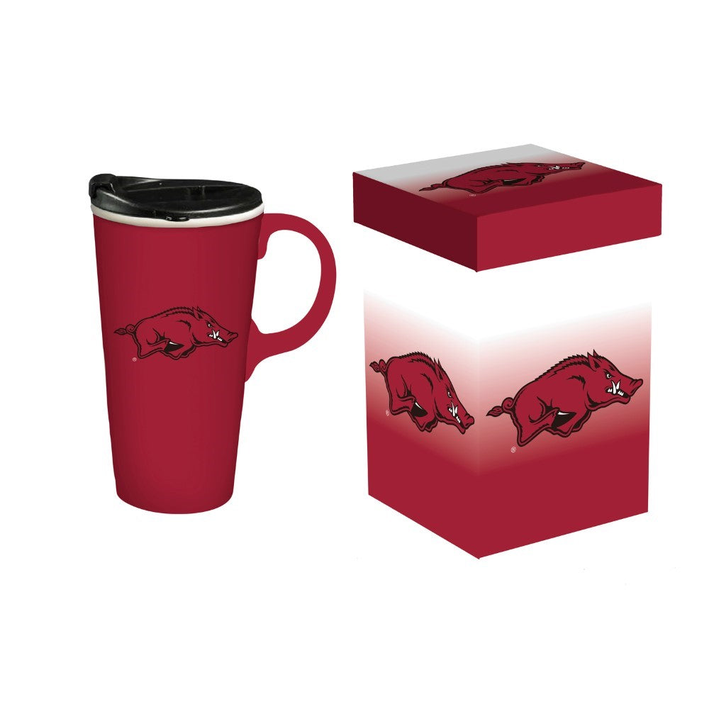 Team Sports America University of Arkansas Travel Latte Mug