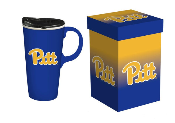 Team Sports America University of Pittsburgh Travel Latte Mug