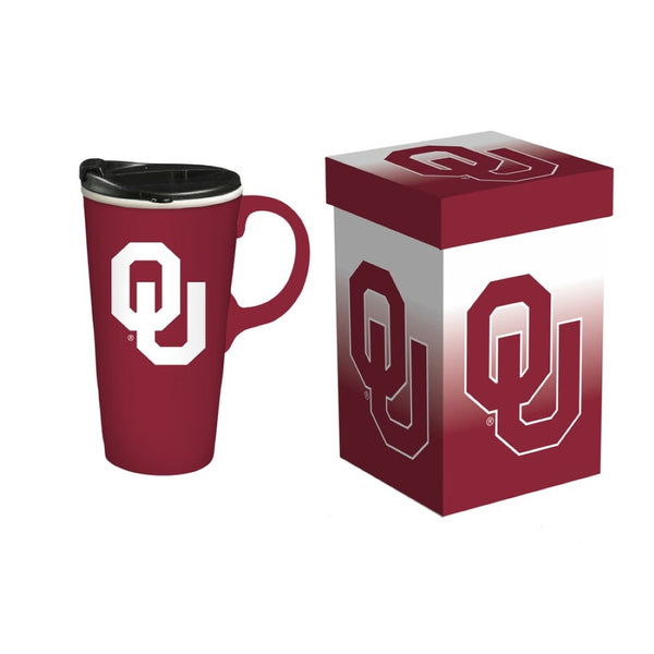 Team Sports America University of Oklahoma Travel Latte Mug