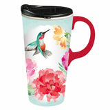 Evergreen Garden Hummingbird Ceramic Travel Mug