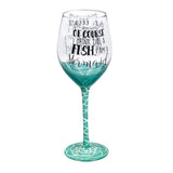 Evergreen "I'm a Mermaid" Wine Glass