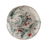 Evergreen Joyful Traditions Holly and Berries Glass Dinner Plate