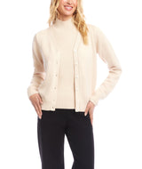Karen Kane Womens V-Neck Cardigan Sweater
