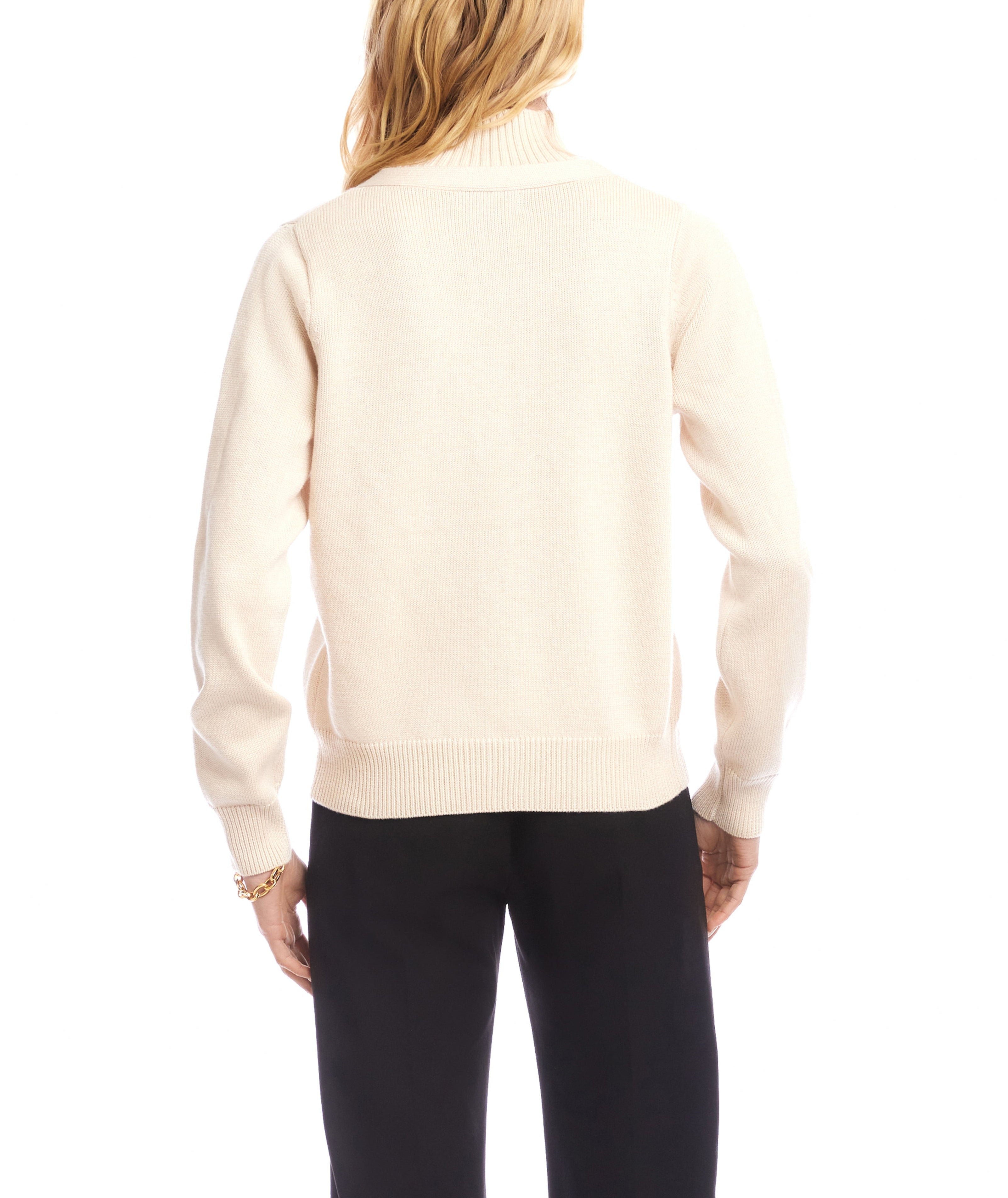 Karen Kane Womens V-Neck Cardigan Sweater