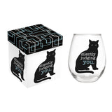 Evergreen Silently Judging You Stemless Glass with Box - 17 oz.