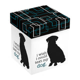 Evergreen I Wish I Could Text My Dog Stemless Glass with Box - 17 oz.