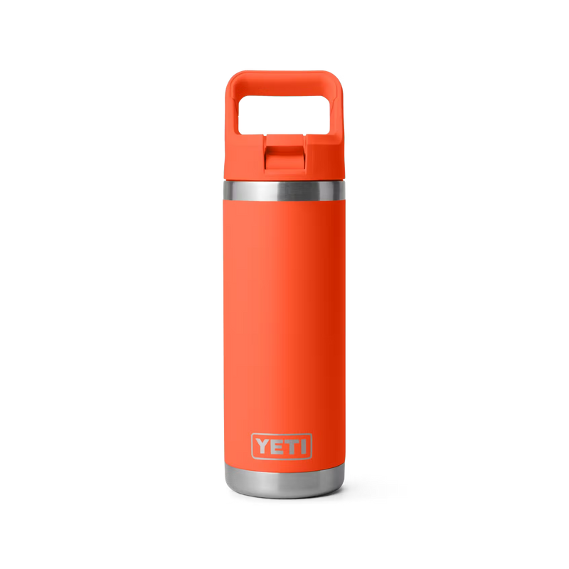 YETI Rambler 18 oz Water Bottle With Color-Matched Straw Cap