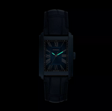 Fossil Carraway Three-Hand Navy Croco Leather Watch