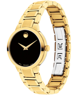Movado Womens Portfolio Gold-Tone Watch