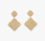 Kate Spade Spade Flower Lace Drop Earrings - Gold