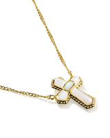 Kendra Scott Cross Medallion Short Pendant Necklace - Gold-Plated