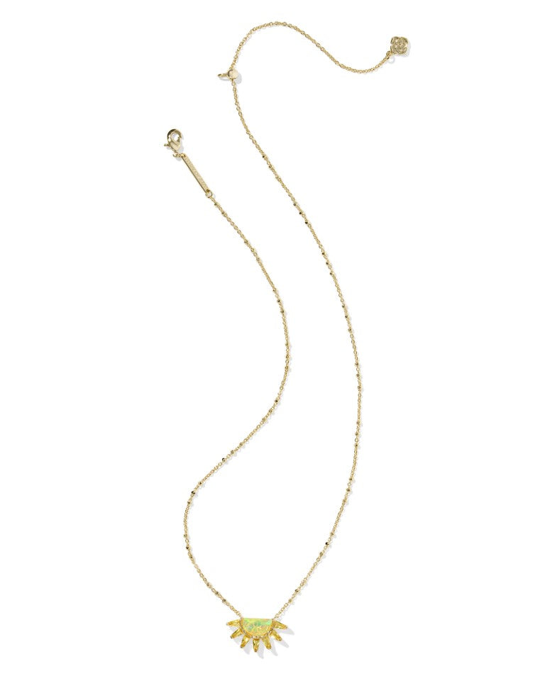 Kendra Scott Samantha Gold-Plated Sun Short Pendant Necklace