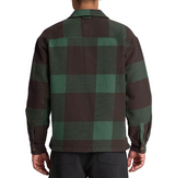 Timberland Mens Fleece-Lined Checkered Overshirt