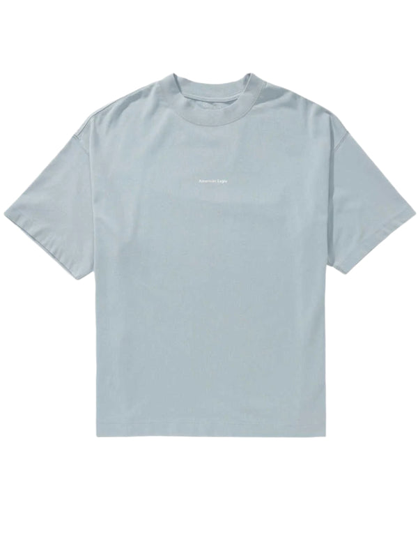 American Eagle Mens AE Boxy Oversized Logo Graphic Short Sleeve T-Shirt