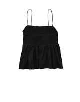 American Eagle Womens AE Sunchaser Babydoll Smocked Tank Top