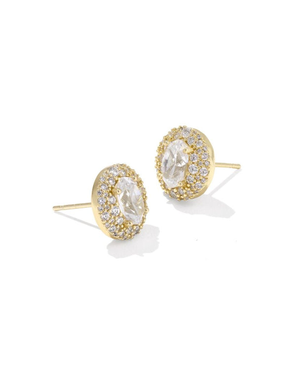 Kendra Scott Bella White Cubis Zirconia Stud Earrings