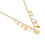 COACH Resin Floral Statement Charm Necklace