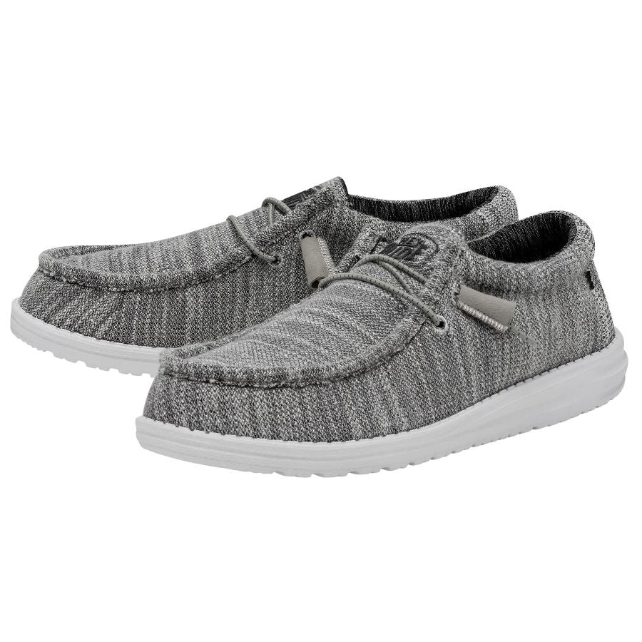 Hey Dude Mens Wally Stretch Mix Slip-On Shoes