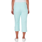 Ruby Rd. Womens Embellished Stretch Denim Capri Pants