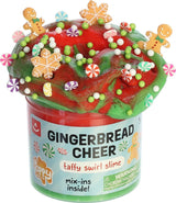 Aurora Poppy Slime Co. Gingerbread Cheer Taffy Swirl Slime