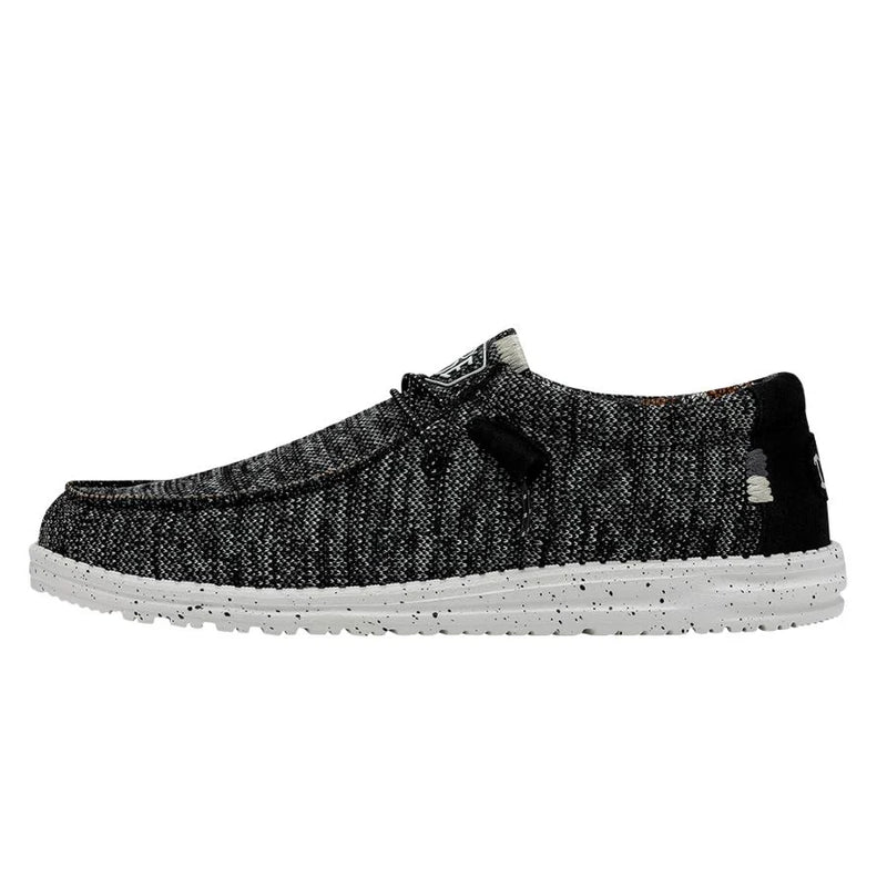 Hey Dude Wally Sox  Tri Fans Black and Silver Amazon.com | HEYDUDE Men main image 4