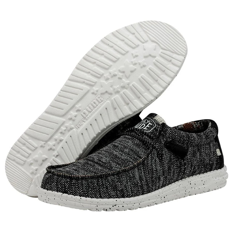 Hey Dude Wally Sox Stitch Slipon Shoes Mens HEYDUDE Wally Break Stitch Casual Shoe - Navy / Safari  main image 4