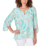 Ruby Rd. Womens Knit Turkish Paisley Top
