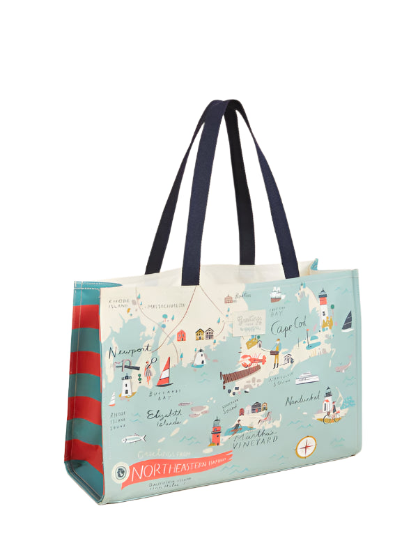 Spartina 449 Northeastern Harbors Market Tote Handbag