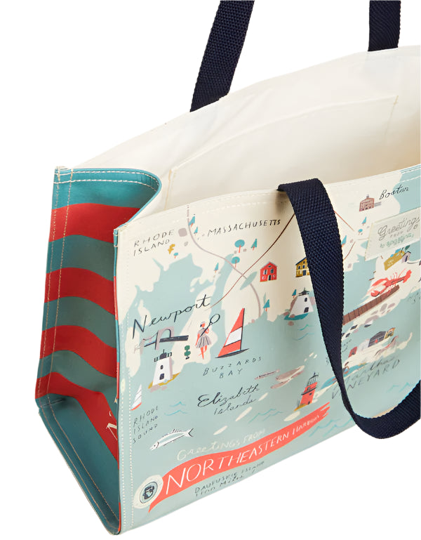 Spartina 449 Northeastern Harbors Market Tote Handbag