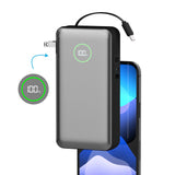 Phonesuit Journey AC PRO All In One Portable Battery Pack - USB C Cable - LCD - 20,000mAh