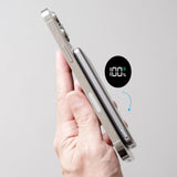 phonesuit Elite Mag Slim LCD - MagSafe Wireless iPhone Battery Pack & Portable Pocket Charger - 5,000 mAh