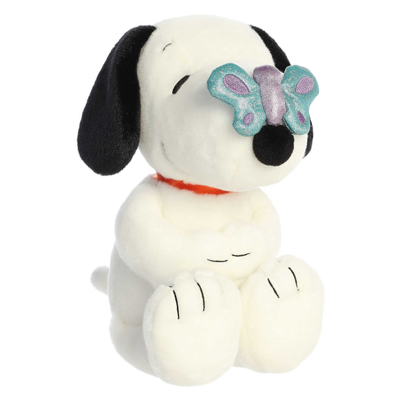 Aurora Peanuts 11" Snoopy with Butterfly Plush Toy