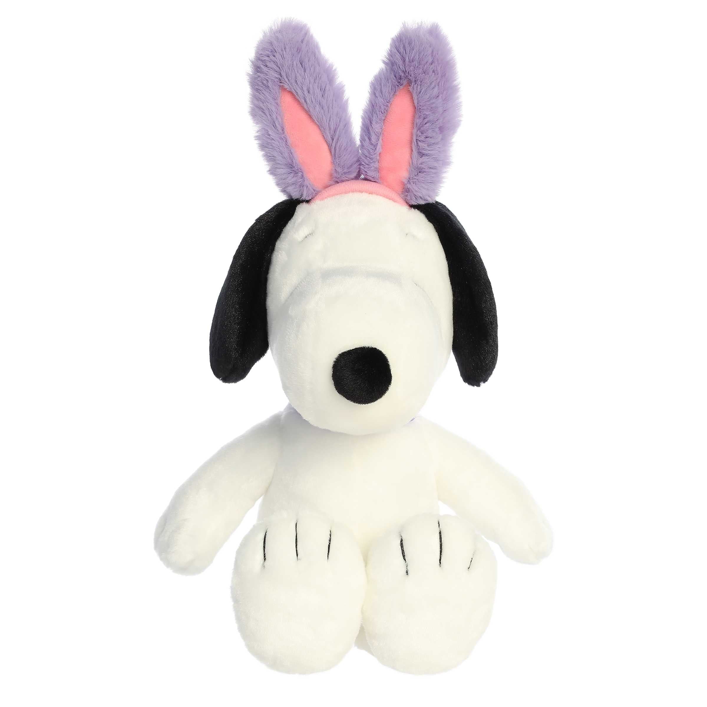 Aurora Peanuts 11" Snoopy with Bunny Ears Plush Toy