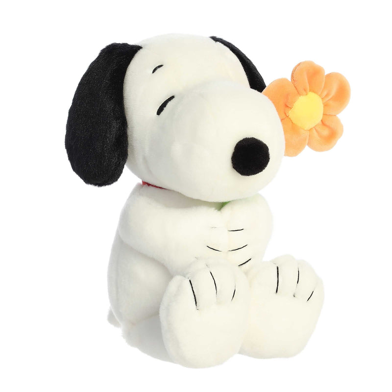 Aurora 11" Snoopy with Flower Plush Toy