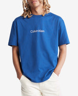 Calvin Klein Mens Relaxed Fit Logo Crewneck Short Sleeve T-Shirt