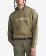 Calvin Klein Mens Standard Logo Terry Hoodie Sweatshirt